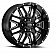 Ultra Wheel Hunter 203 - 22 x 12 Black With Natural Accents - 203-2281BM44