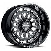 Black Rhino Wheel Centurion - 24 x 14 Black With Natural Accents - 2414CNT-68165B22