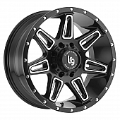 LRG Wheels Burst Series - 20 x 10 Black With Natural Accents - 721055312N