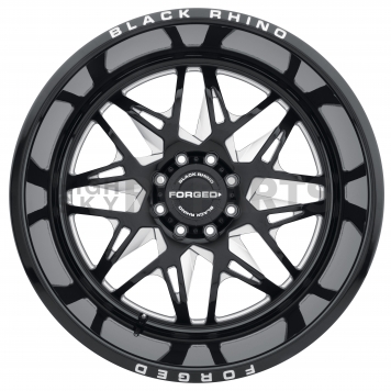 Black Rhino Wheel Twister - 24 x 14 Black With Natural Accents - 2414TWS-68165B22L-1