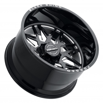 Black Rhino Wheel Twister - 24 x 14 Black With Natural Accents - 2414TWS-68165B22L-2