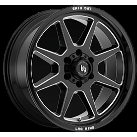 LRG Wheels Blade Series - 20 x 9 Black With Natural Accents - 11521055924N