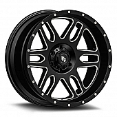 LRG Wheels Squadron 116 - 20 x 10 Black With Natural Accents - 11621055924N