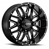 Ultra Wheel Hunter 203 - 24 x 12 Black With Natural Accents - 203-2481BM44