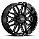 Ultra Wheel Hunter 203 - 24 x 12 Black With Natural Accents - 203-2481BM44