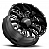 Ultra Wheel Hunter 203 - 24 x 12 Black With Natural Accents - 203-2481BM44
