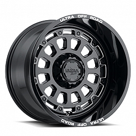 Ultra Wheel 24 Diameter -44 Offset Painted Gloss With Milled Accents Single - 111-2481BM44