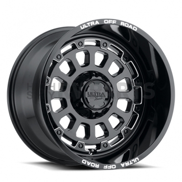 Ultra Wheel 24 Diameter -44 Offset Painted Gloss With Milled Accents Single - 111-2481BM44