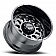 Ultra Wheel 24 Diameter -44 Offset Painted Gloss With Milled Accents Single - 111-2481BM44