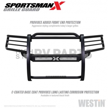 Westin Automotive Grille Guard 1-5/8 Inch Black Textured E-Coated Steel - 40-33825