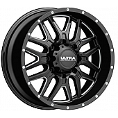 Ultra Wheel 20 Diameter 18 Offset Clear Coated Gloss With Milled Accents Single - 203-2950BM+18