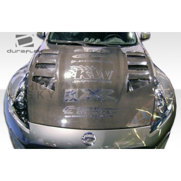 Extreme Dimensions Hood - Primered Fiberglass Black - 105851-2