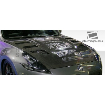 Extreme Dimensions Hood - Primered Fiberglass Black - 105851-6
