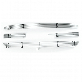 Paramount Automotive Grille Insert - Polished Aluminum 4 Millimeter Horizontal Style - 330182