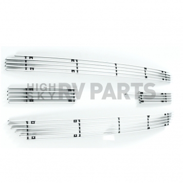 Paramount Automotive Grille Insert - Polished Aluminum 4 Millimeter Horizontal Style - 330182-1