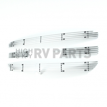 Paramount Automotive Grille Insert - Polished Aluminum 4 Millimeter Horizontal Style - 330182-2