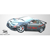 Extreme Dimensions Side Skirt - Primered Fiberglass Reinforced Plastic Black Set of 2 - 100311
