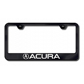 Automotive Gold License Plate Frame - Black Stainless Steel - LFACUEB