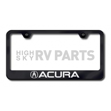 Automotive Gold License Plate Frame - Black Stainless Steel - LFACUEB