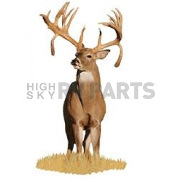 MOSSY OAK Body Graphics - Deer Double Drop Tine Buck Cutout True Color - 22002C