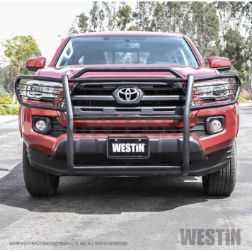 Westin Automotive Grille Guard 1-1/2 Inch Black Powder Coated Steel - 40-3885-3