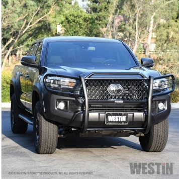 Westin Automotive Grille Guard 1-1/2 Inch Black Powder Coated Steel - 40-3885-5