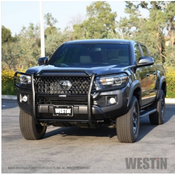Westin Automotive Grille Guard 1-1/2 Inch Black Powder Coated Steel - 40-3885-6