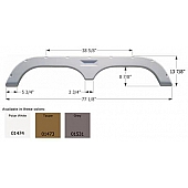 Icon Fender Skirt Fleetwood  Prowler/ Regal/ Redline Hyper Lite -  White - 01474