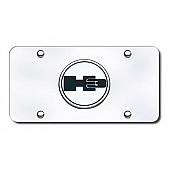 Automotive Gold License Plate - H3 Logo Stainless Steel - H3GC