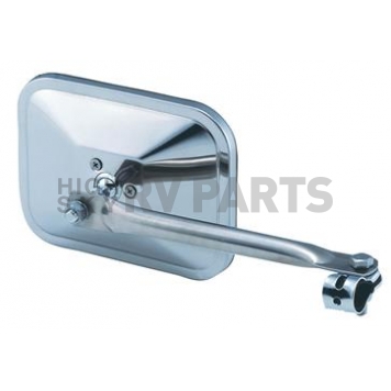 K-Source Exterior Mirror Manual Rectangular Silver Single - CL062E