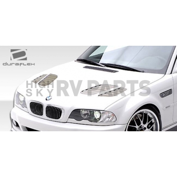 Extreme Dimensions Hood - Primered Fiberglass Black - 107179-4