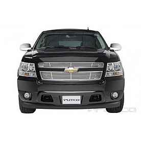 Putco Grille Insert - Polished Aluminum Rectangular - 91158