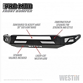 Westin Bumper Modular Pro-Mod Steel Black - 58-41065