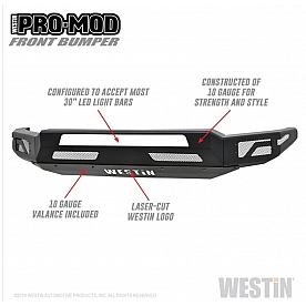 Westin Bumper Modular Pro-Mod Steel Black - 58-41065