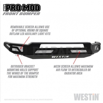 Westin Bumper Modular Pro-Mod Steel Black - 58-41065-1