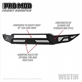 Westin Bumper Modular Pro-Mod Steel Black - 58-41175