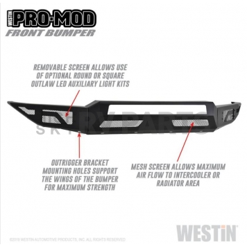 Westin Bumper Modular Pro-Mod Steel Black - 58-41175-1