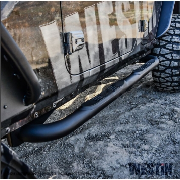 Westin Automotive Nerf Bar 3 Inch Steel Black Powder Coated - 23-4155-2