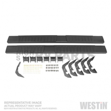 Westin Automotive Nerf Bar 6 Inch Aluminum Black Powder Coated - 28-71295-1