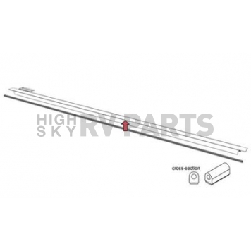 BAK Industries Tonneau Cover Rail Black Aluminum Sold In Pairs - RAILS-26406BT