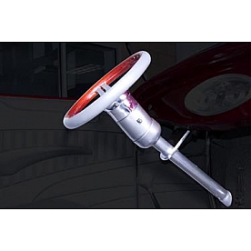 Flaming River Steering Column Bell Style 30 Inch Black Stainless Steel - FR2102230B