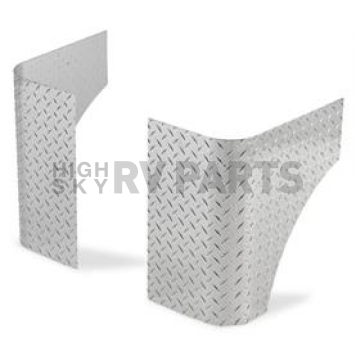 Warrior Products Body Corner Guard - Aluminum Silver Set Of 2 - 916AXPA