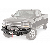 Warn Bumper Ascent 1-Piece Design Steel Black - 100920