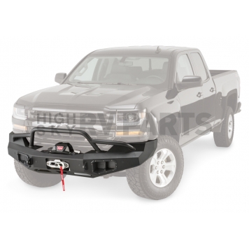 Warn Bumper Ascent 1-Piece Design Steel Black - 100920