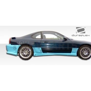 Extreme Dimensions Side Skirt - Primered Fiberglass Reinforced Plastic Black Set of 2 - 101160-1