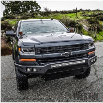 Westin Bumper Textured Electro Coated Pro-Mod Black Steel - 58-41005-3