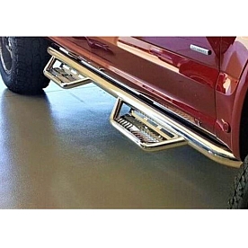 N-Fab Nerf Bar 3 Inch Stainless Steel Round - HPC1573QCS