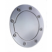 All Sales Fuel Door - Round Aluminum - 6057