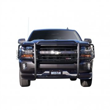 Westin Automotive Grille Guard 1-1/2 Inch Black Powder Coated Steel - 40-3875-3
