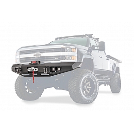 Warn Bumper Ascent 1-Piece Design Steel Black - 100921